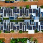 Solar panels at a U.S. solar farm representing the slowdown of installations in 2025.